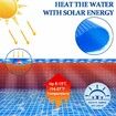 180cm (6 feet) diameter PE Insulated Swimming Pool Cover Bubble Insulation for Open Air Pools Solar Hot Water Bath Round Shape