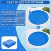 180cm (6 feet) diameter PE Insulated Swimming Pool Cover Bubble Insulation for Open Air Pools Solar Hot Water Bath Round Shape