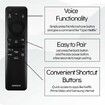 BN59-01455A Solar Voice Remote Control for Samsung Smart TV, NEO QLED Crystal UHD OLED S95C, LS03D, Q60, Q70, Q80, QN85, QN90