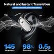 Language Translator Earbuds Real Time AI 3in1 Accents Long Battery Life OWS 144 Languages Black