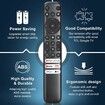for TCL Google TV Remote Control Replacement, RC813 Compatible with TCL QM8, QM7, Q7, Q6, Q5, S5, S4, S3 4K UHD HDR LED QLED QD MiniLED Full HD Smart TVs