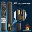 for TCL Google TV Remote Control Replacement, RC813 Compatible with TCL QM8, QM7, Q7, Q6, Q5, S5, S4, S3 4K UHD HDR LED QLED QD MiniLED Full HD Smart TVs