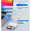 SD Card Reader for iPhone,iPad,USB C and Lightning Dual Port SD Card Adapter,Memory Card Reader,Support SD,Micro SD,USB 3.0,No App Driver Required