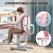 Children Desk Chair Set Kids School Student Study Table Ergonomic Height Adjustable Tilt Desktop Storage Drawer Book Shelf Furniture Writing Drawing