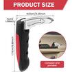 2 Pcs Car Door Assist Handle, Vehicle Support Handles, Portable Automotive Car Handle Assist for Elderly and Car Emergency Tool (Red)