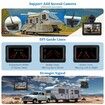 7INCH Touchscreen Solar Wireless RV Backup Dual Camera 1080P IPS Monitor Auto OnOff Rear View Night Vision Recording 32G card Trailer Truck