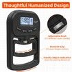 Grip Strength Trainer, Rechargeable Electronic Hand Dynamometer, Digital Grip Strength Tester with LCD Display, Black