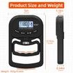 Grip Strength Trainer, Rechargeable Electronic Hand Dynamometer, Digital Grip Strength Tester with LCD Display, Black