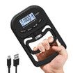 Grip Strength Trainer, Rechargeable Electronic Hand Dynamometer, Digital Grip Strength Tester with LCD Display, Black