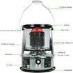 Kerosene Stove Heater Picnic Cooking Stove Portable Heater Stove for Picnic,Cold Protection Heaters Stove Indoor Kerosene Space Heaters for Outdoor, Camping, Picnic, Ice Fishing