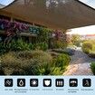 3mx4m Garden Shade Cloth Sunshade Mesh UV Protection with Grommets, Sun-Resistant Shade Netting for Plant Cover,Patio,Deck,High Density Shade Fabric