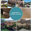 3mx4m Garden Shade Cloth Sunshade Mesh UV Protection with Grommets, Sun-Resistant Shade Netting for Plant Cover,Patio,Deck,High Density Shade Fabric