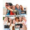 Digital Camera 5K,64MP Full Autofocus HD Digital Compact Camera with 32G SD Card & Front and Rear Dual Lens,18X Digital Zoom,3.0In Screen Vlogging Camera