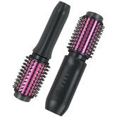 Cordless Hair Curling Iron Brush 3-in-1 Portable Wave Curling Wand, 1.5 Inch Ionic Heated Brush,USB Rechargeable Hair Curler, 1 Pack-Black
