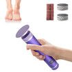 Electric 2 in 1 Foot Callus Remover File Nail Grinder Rechargeable Pedicure Tools for Feet with Sandpaper,Adjustable Speeds