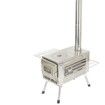 Portable Stainless Steel Camping Tent Stove: Multifunctional Wood Burner w/View Window & Decorative Grate - Outdoor Heater/Cooker for Backpacking, Hiking