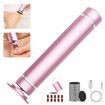 2in1 Rechargeable Electric Callus Remover for Feet Pedicure Manicure Tool Cordless USB Foot File Kit with Sandpaper Discs(Pink)