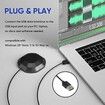 Portable USB Conference Microphone 360 Degree Omnidirectional Condenser Computer For PC Conference Chatting Gaming Recording