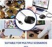 Portable USB Conference Microphone 360 Degree Omnidirectional Condenser Computer For PC Conference Chatting Gaming Recording