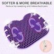 3D Gel Seat Cushion Cooling Soft Breathable For Office, Car Seat Cushion For Long Sitting Color Purple