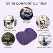 3D Gel Seat Cushion Cooling Soft Breathable For Office, Car Seat Cushion For Long Sitting Color Purple