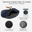 3D Gel Seat Cushion Cooling Soft Breathable For Office, Car Seat Cushion For Long Sitting Color Black