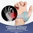 CMC Thumb Brace Thumb Splint Comfortable,for Osteoarthritis,Tendonitis,Arthritis,CMC Joint Thumb Arthritis Brace (Right Hand,Medium,Grey)