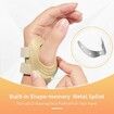 CMC Thumb Brace Thumb Splint Comfortable,for Osteoarthritis,Tendonitis,Arthritis,CMC Joint Thumb Arthritis Brace (Left Hand,Medium,Beige)
