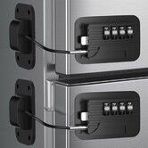 2 Pack Refrigerator Door Lock with Password, Child Proof Door Lock for Kitchen Refrigerator, Cabinets and Drawers, Closets, Windows (Black)
