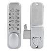 Keyless Sliding Door Lock, Keyless Entry Door Lock, Zinc Alloy Keypad 1 to11 Digits Mechanical Lock Keypad Deadbolt Door Lock for Front Outdoor Gate Office