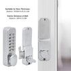 Keyless Sliding Door Lock, Keyless Entry Door Lock, Zinc Alloy Keypad 1 to11 Digits Mechanical Lock Keypad Deadbolt Door Lock for Front Outdoor Gate Office