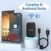 3 in 1 Wireless CarPlay Adapter 2025 Upgraded,Wireless CarPlay and Android Auto Adapter Built in Netflix YouTube Support TF Card,Factory Car Play Video Box