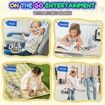 Busy Board Montessori Toys for Kids, Wooden Sensory Toys with LED Light, Switches, Music, Labyrinth, Adjust Volume, Learning Travel Toys for 3+ Year Old