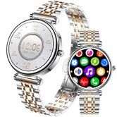 Smart Watch for Women 1.27" Color Screen Waterproof Fitness Activity Tracker with Sleep Monitor Sports Music Remote photography for Android and iOS(Gold)