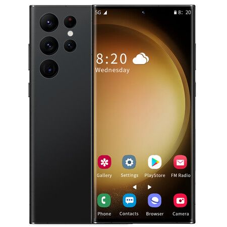 4G Smartphone 7.3inch 8GB+256GB Dual SIM Android 13.0 Unlocked Mobile Phones Color Black