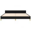 Bed Frame without Mattress Black 152x203 cm Queen Fabric
