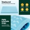 Giselle Bedding Memory Foam Mattress Topper Ventilated Cool Gel 8cm Queen