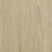 Bed Frame with Headboard without Mattress Sonoma Oak 135x190 cm