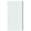 Hanging Glass Cabinet Concrete Grey 80x31x60 cm cm