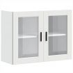 Kitchen Wall Cabinet with Glass Door "Porto" White