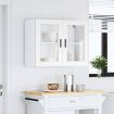 Kitchen Wall Cabinet with Glass Door "Porto" White