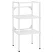 Bathroom Washbasin Frame with Built-in Basin White Iron