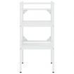 Bathroom Washbasin Frame with Built-in Basin White Iron