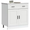 Kitchen Base Cabinet Porto White Engineered Wood