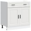 Kitchen Base Cabinet Porto White Engineered Wood