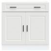 Kitchen Base Cabinet Porto White Engineered Wood