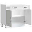 Kitchen Base Cabinet Porto White Engineered Wood