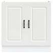 Sink Base Cabinet Kalmar White 80x46x81.5 cm Engineered Wood