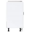 Sink Base Cabinet Kalmar White 80x46x81.5 cm Engineered Wood