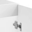 Sink Base Cabinet Kalmar White 80x46x81.5 cm Engineered Wood